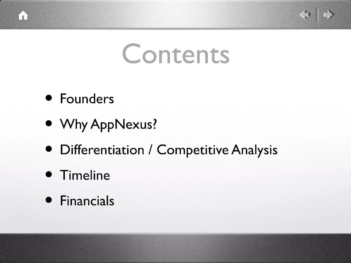 AppNexus pitch deck slide 2 of 24