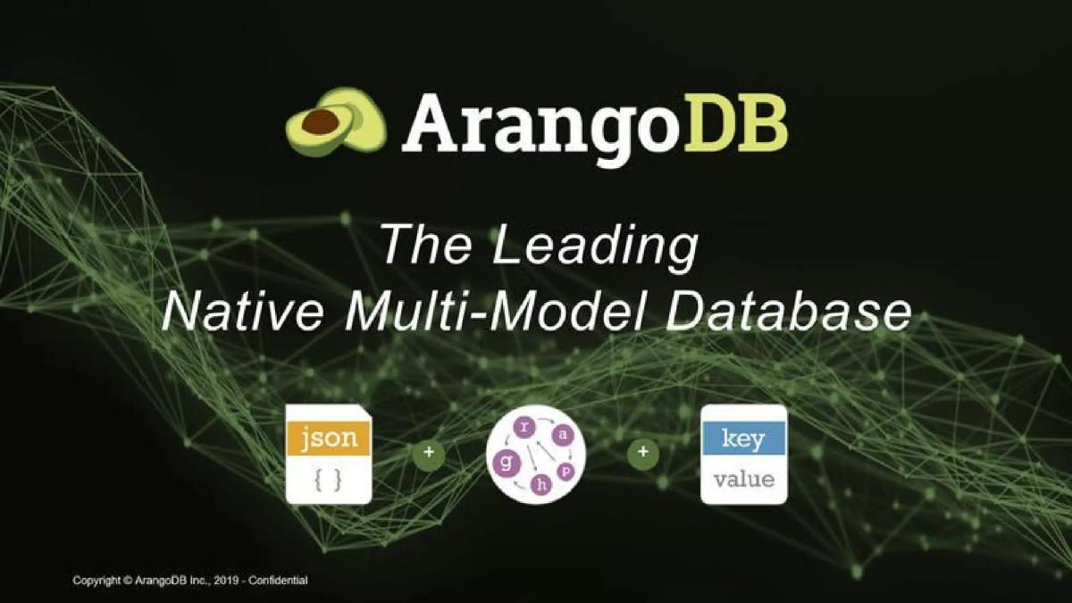 ArangoDB pitch deck slide 1 of 20