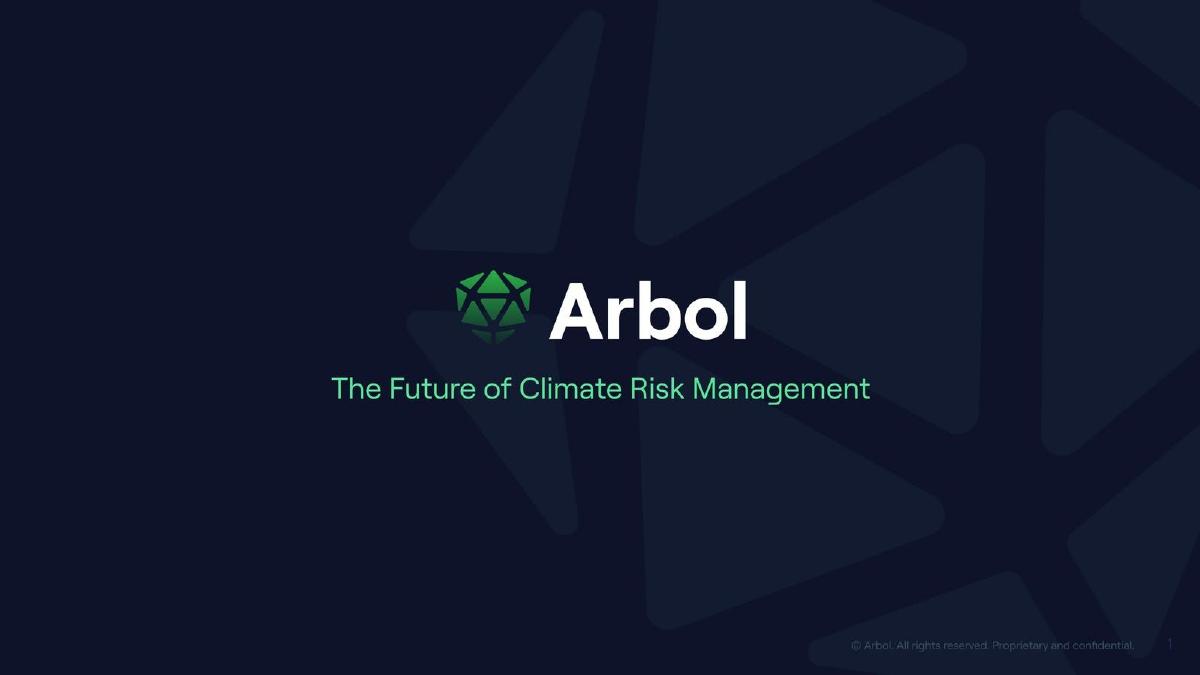 Arbol pitch deck slide 1 of 13
