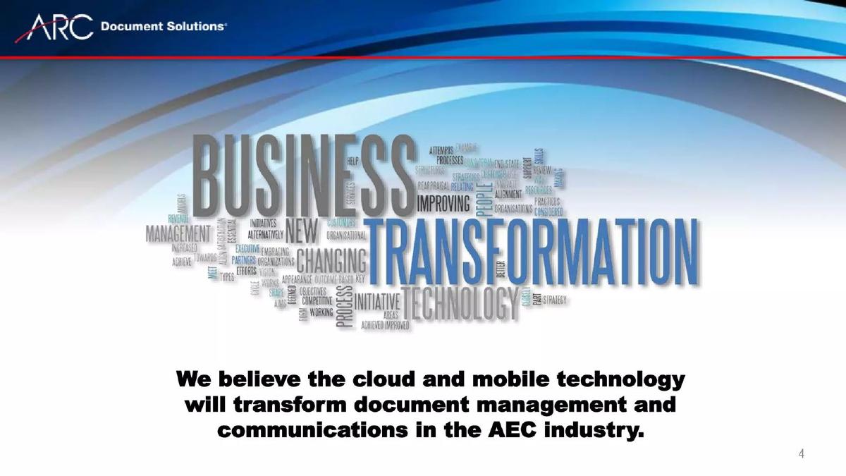 ARC Document Solutions pitch deck slide 4 of 22