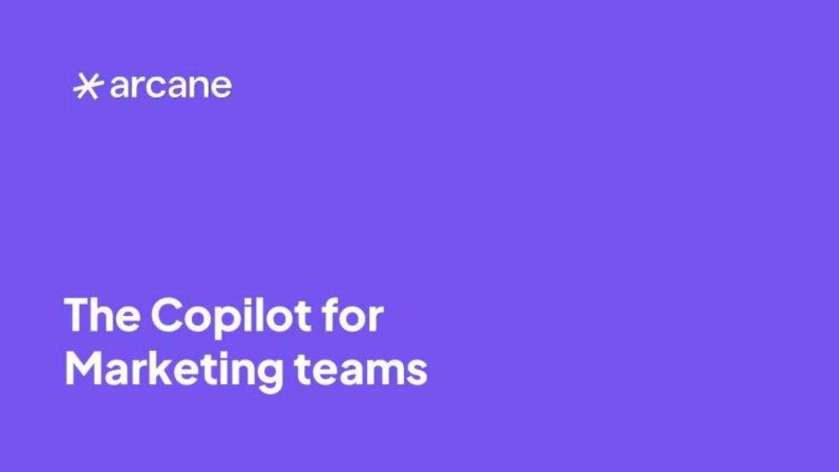 Arcane pitch deck slide 1 of 9