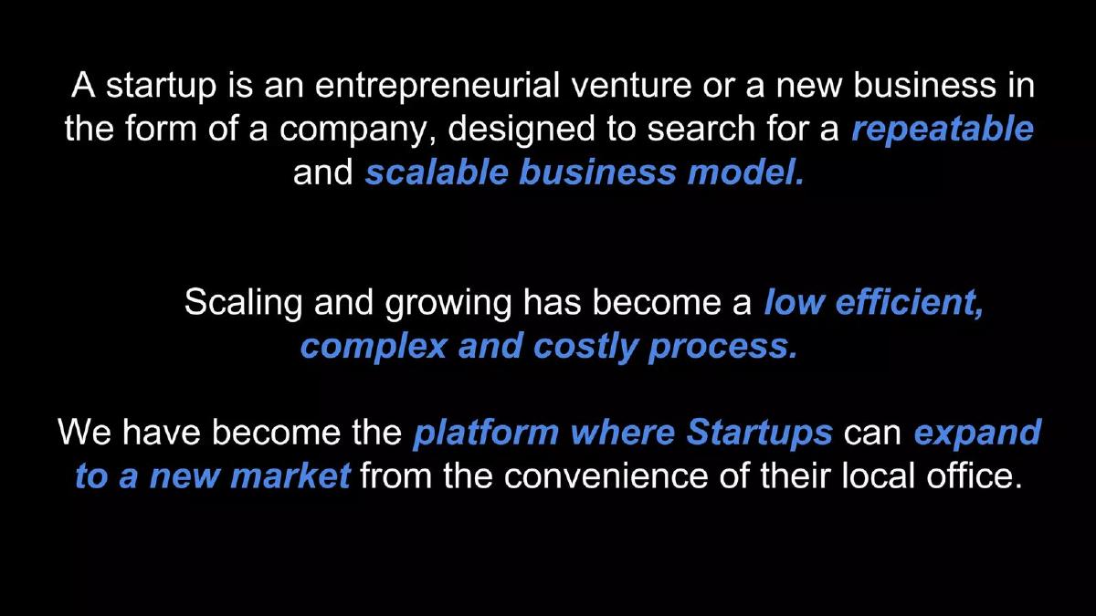 Archgroup pitch deck slide 2 of 10