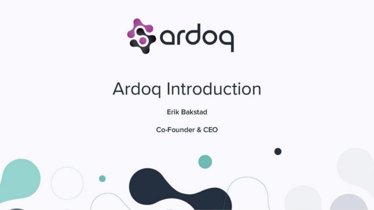Ardoq pitch deck slide 1 of 14