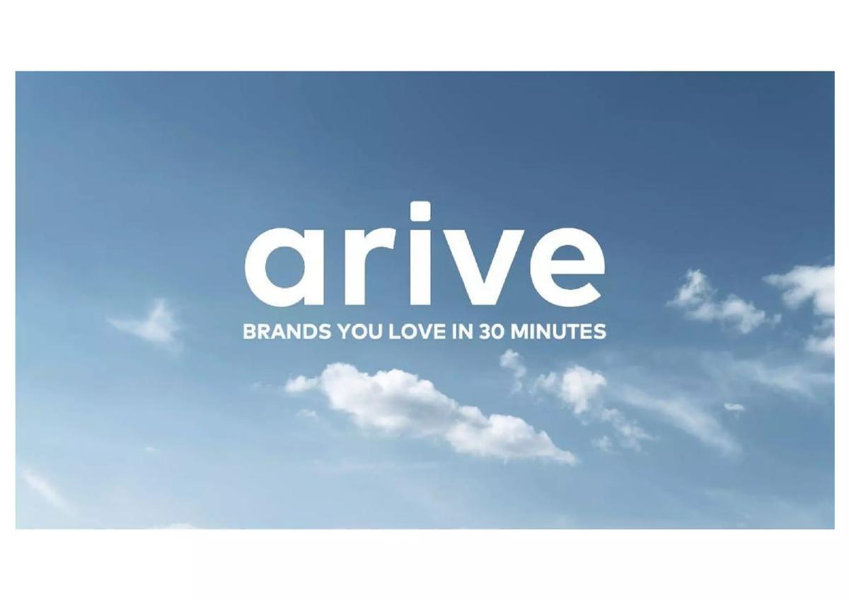 arive pitch deck slide 1 of 10