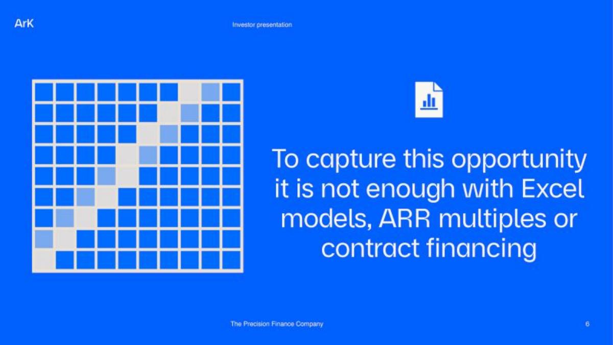 Ark Kapital pitch deck slide 6 of 21