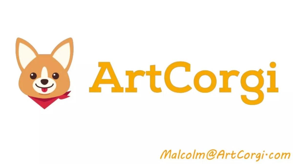 ArtCorgi pitch deck slide 1 of 9