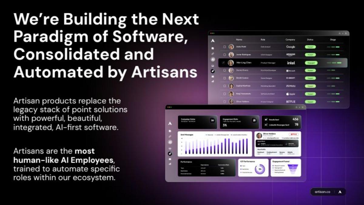 Artisan Series A pitch deck slide 3 of 17