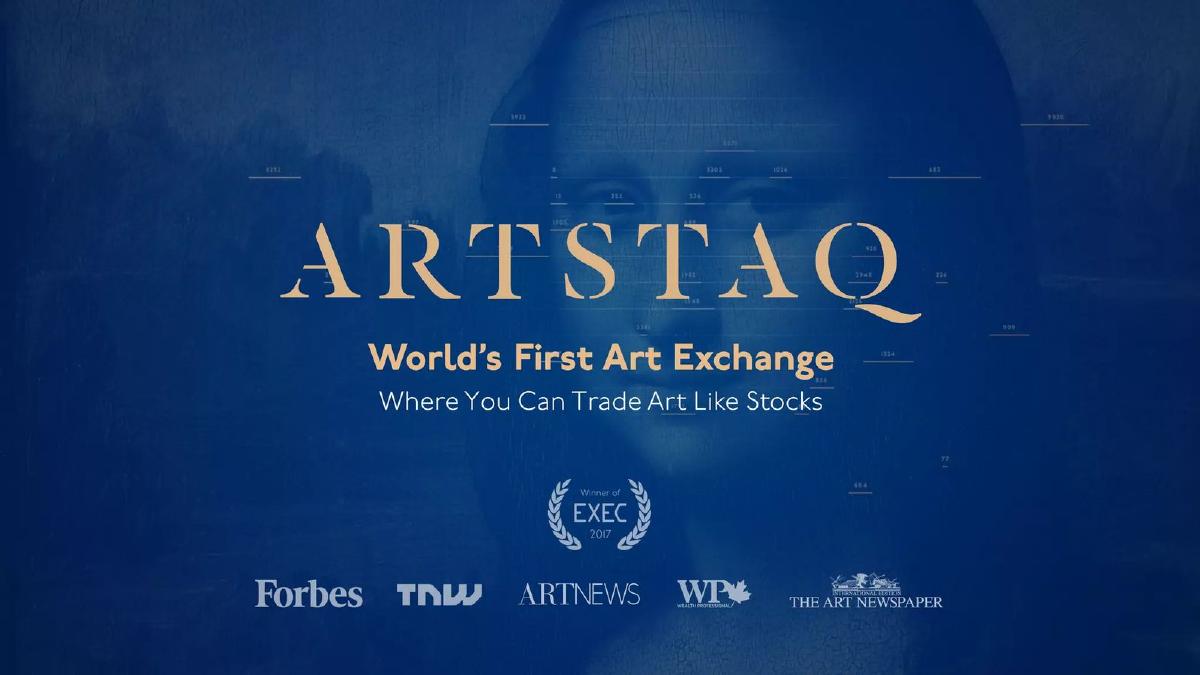 ARTSTAQ pitch deck slide 1 of 20