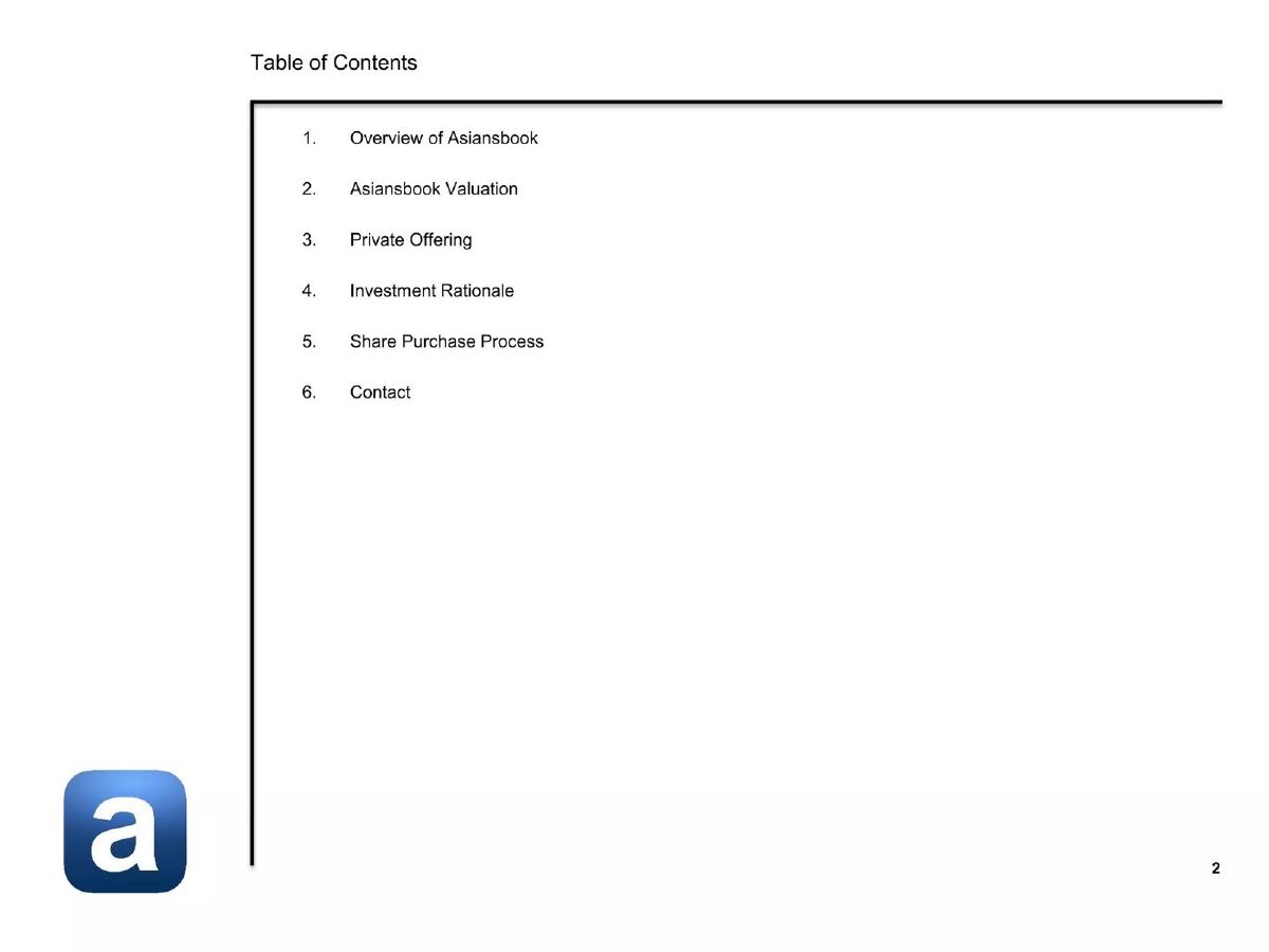 Asiansbook pitch deck slide 3 of 16