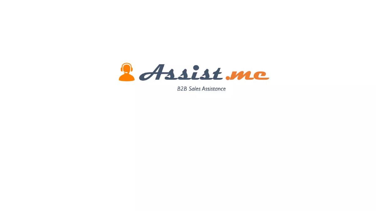 AssistMe pitch deck slide 1 of 29