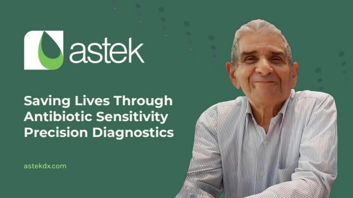 Astek Diagnostics pitch deck slide 1 of 22