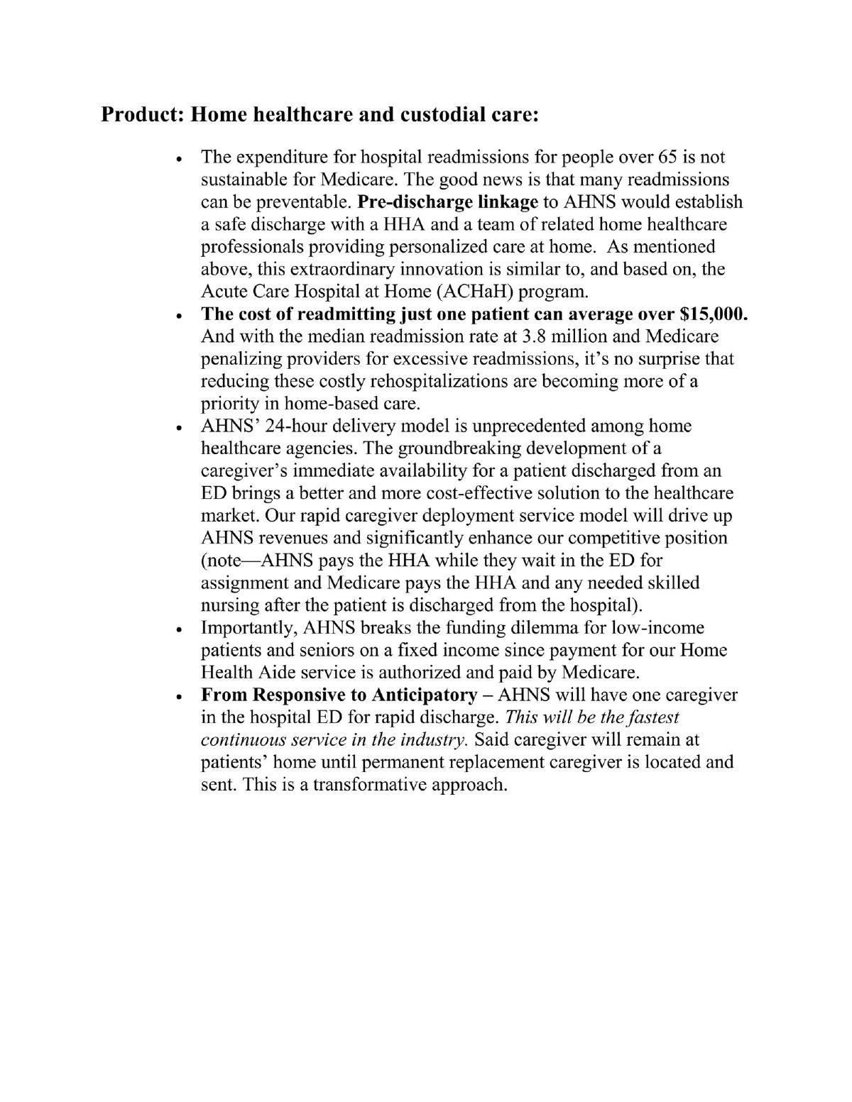 At Home Nursing Services, Inc pitch deck slide 5 of 10
