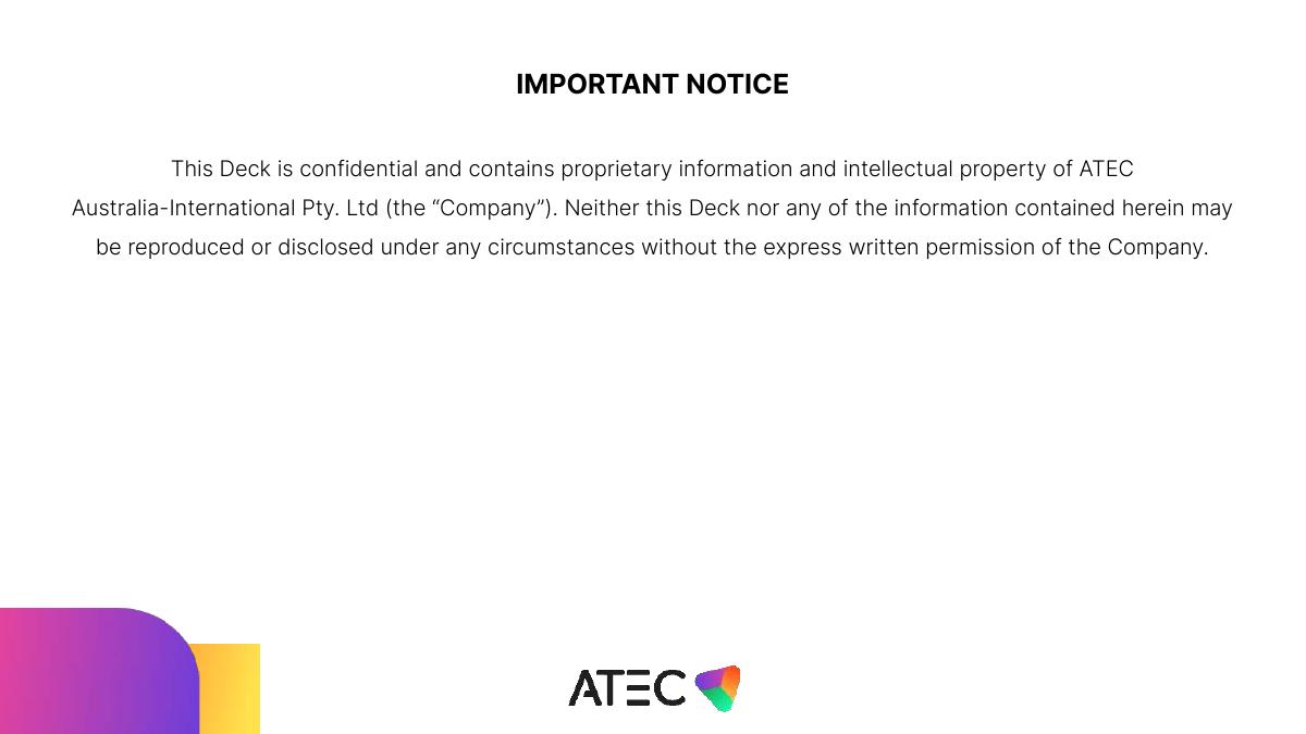 ATEC Australia-International Pty Ltd pitch deck slide 2 of 18