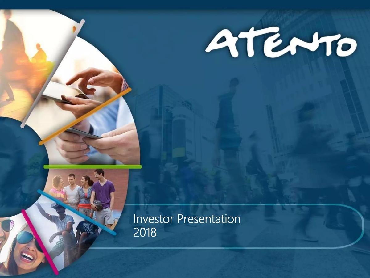 Atento pitch deck slide 1 of 34