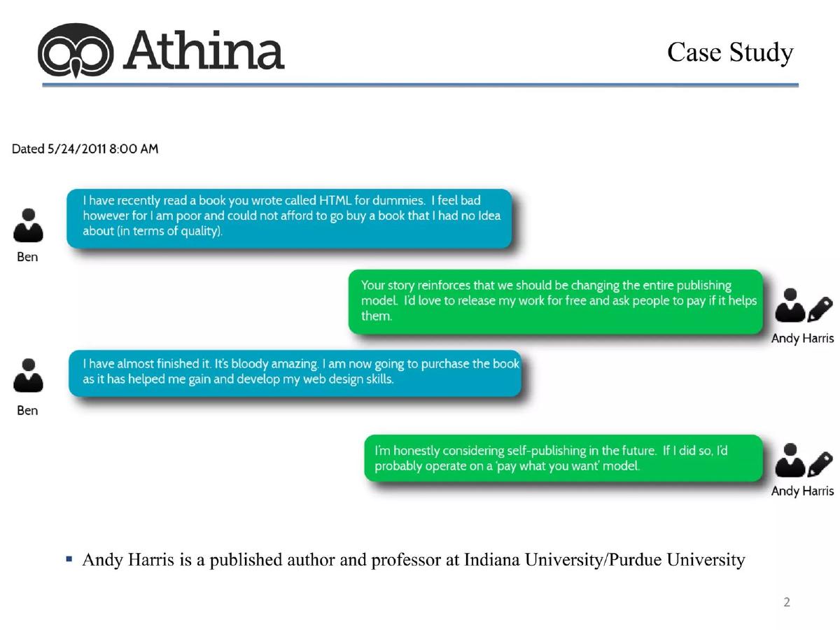 Athina pitch deck slide 2 of 13