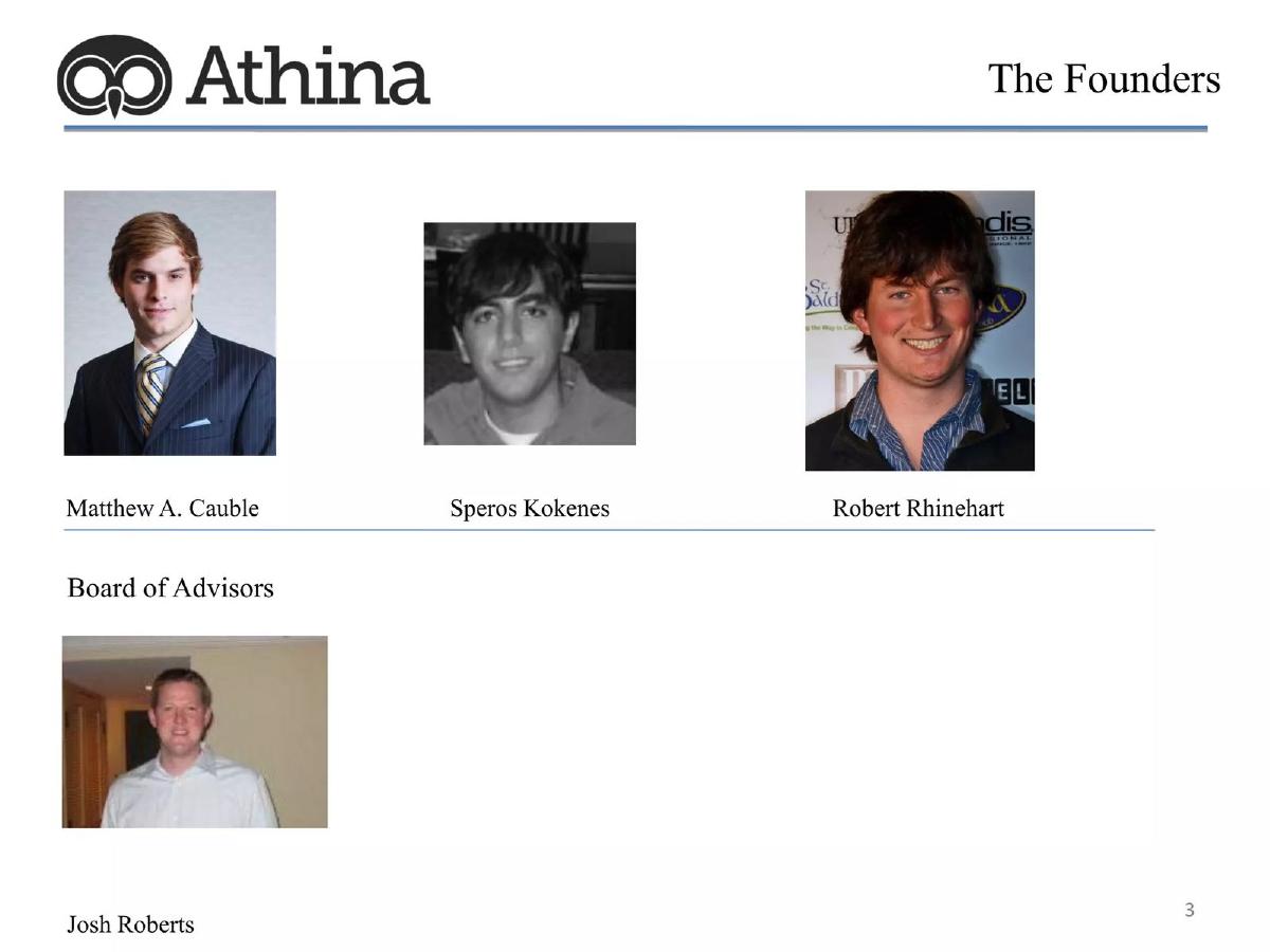 Athina pitch deck slide 3 of 13