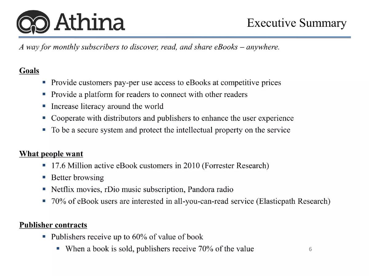 Athina pitch deck slide 6 of 13