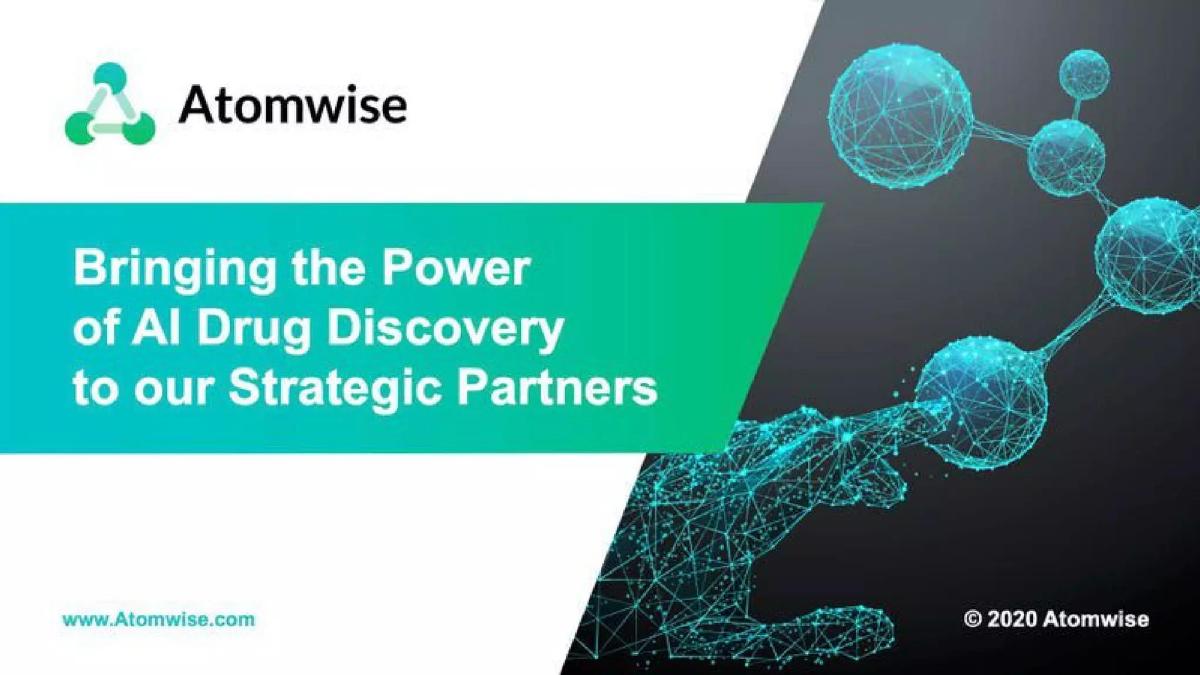 Atomwise pitch deck slide 1 of 14