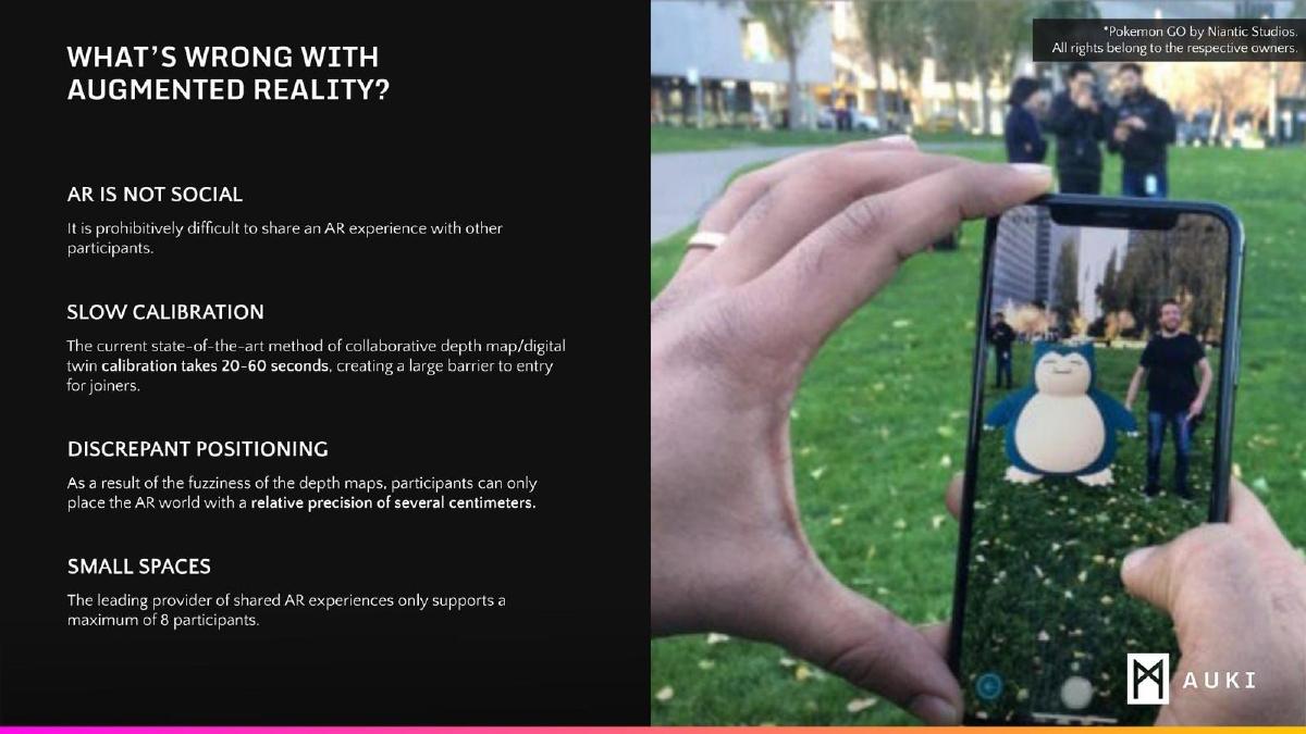 Auki Labs pitch deck slide 2 of 12