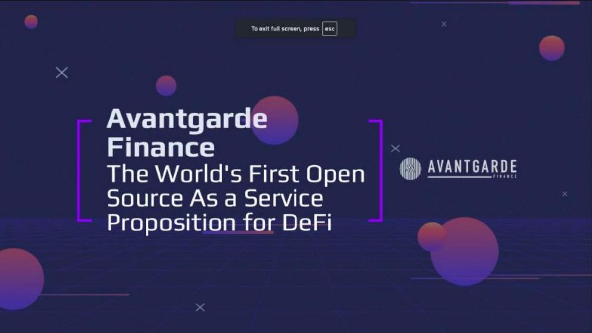 Avantgarde Finance pitch deck slide 1 of 23