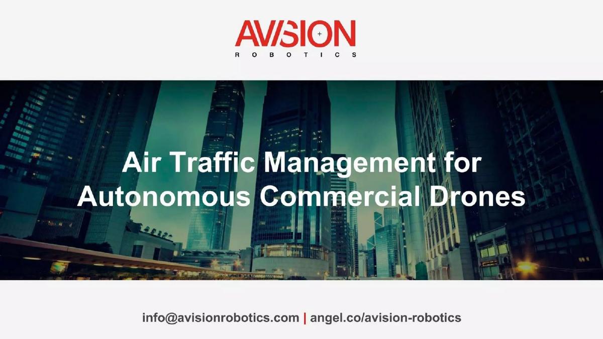 Avision pitch deck slide 3 of 8