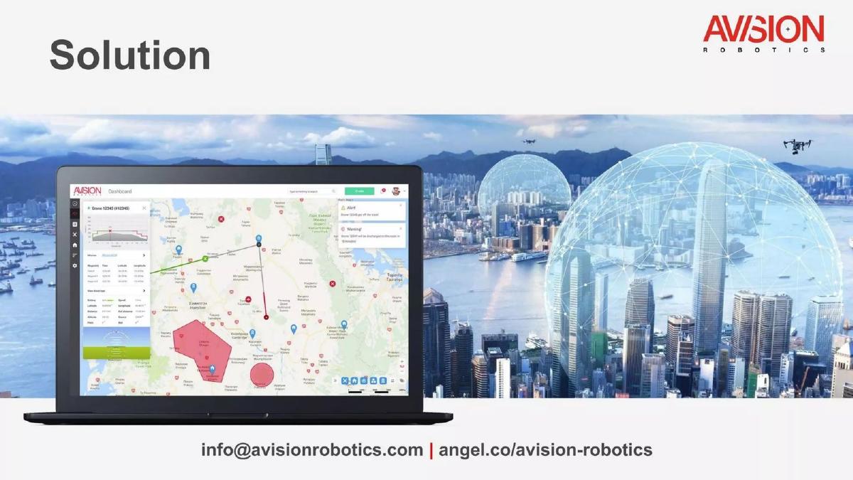 Avision pitch deck slide 6 of 8