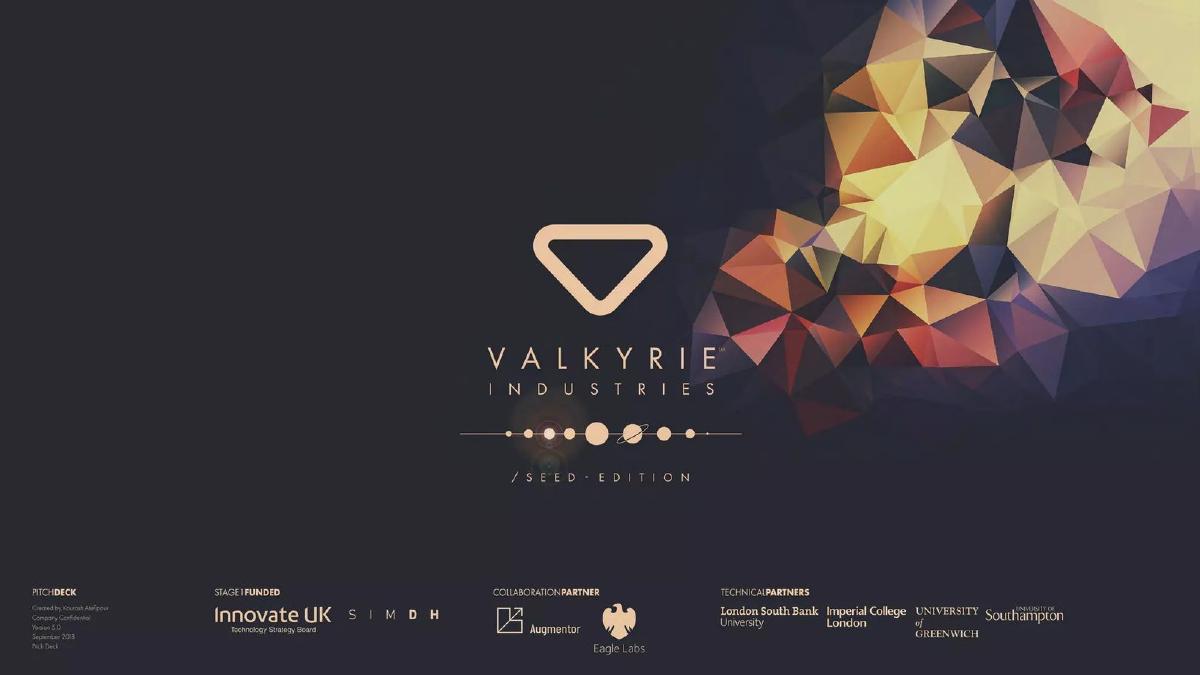 Valkyrie Industries Ltd pitch deck slide 1 of 19