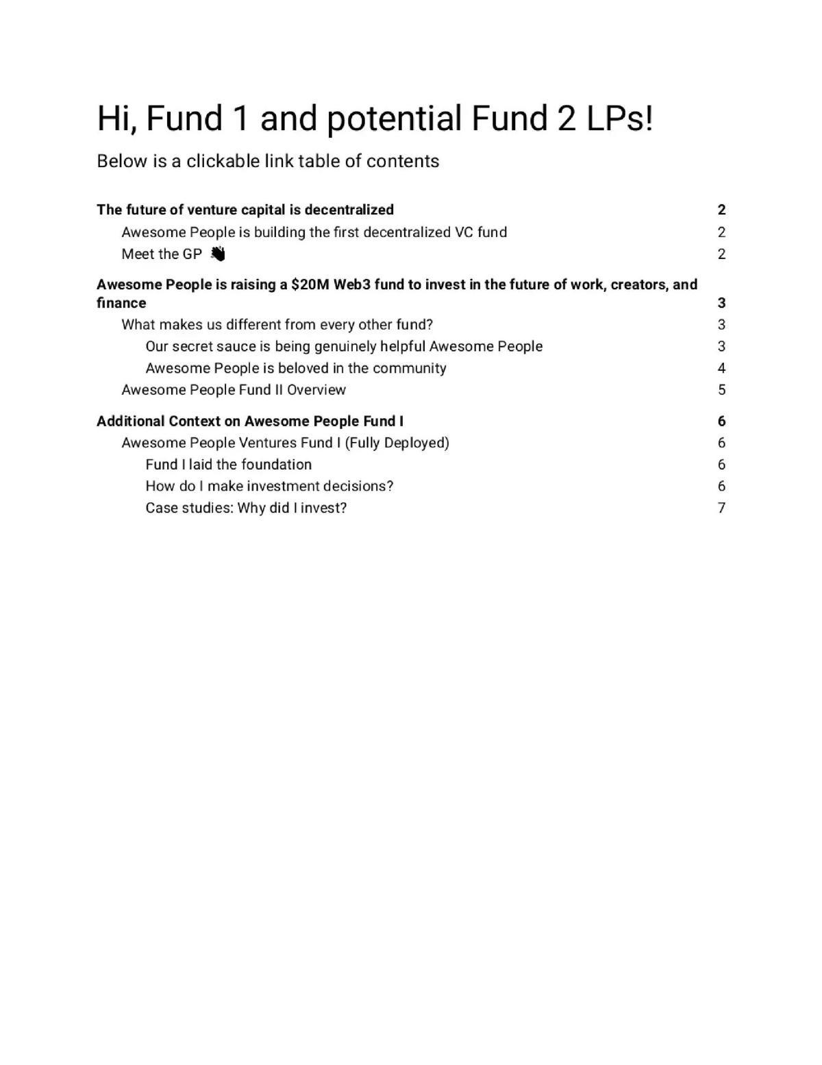 Awesome People pitch deck slide 1 of 16