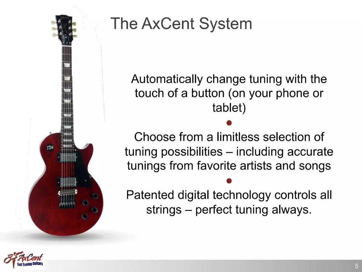 AxCent Tuning Systems pitch deck slide 5 of 14
