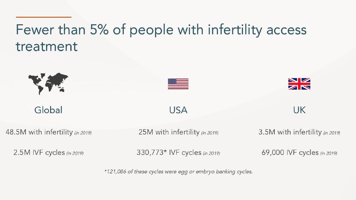 Béa Fertility pitch deck slide 2 of 9
