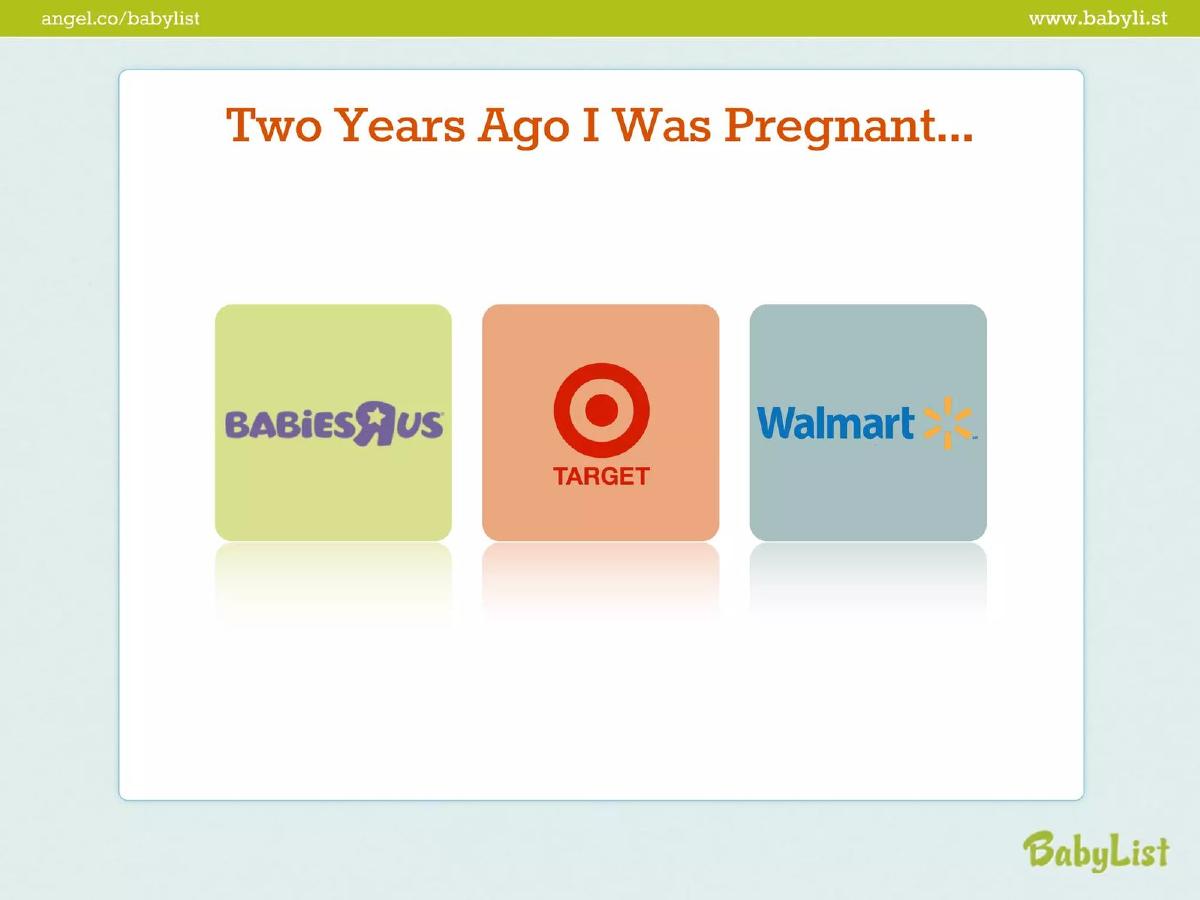 Babylist pitch deck slide 3 of 17