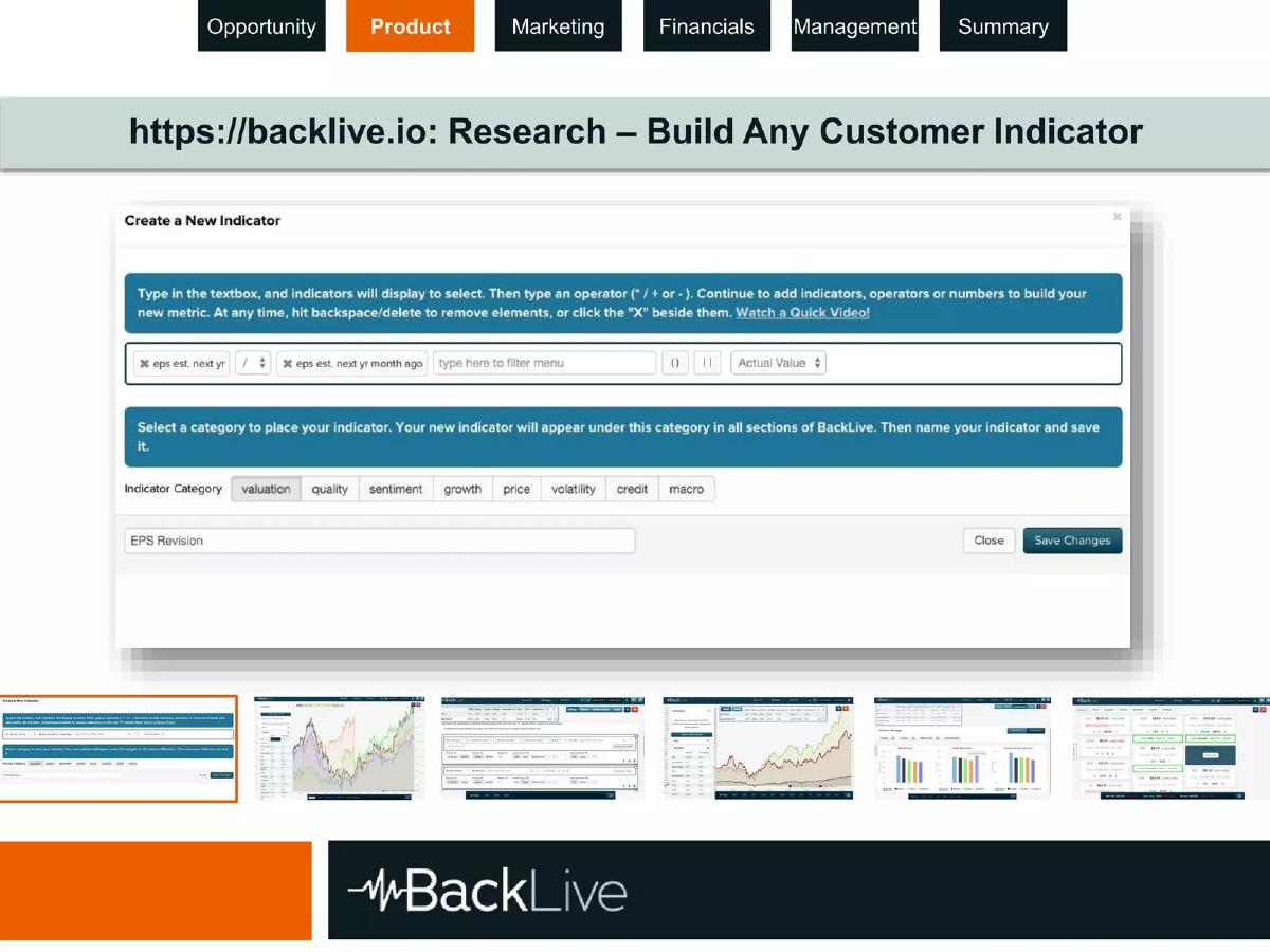 BackLive pitch deck slide 6 of 24