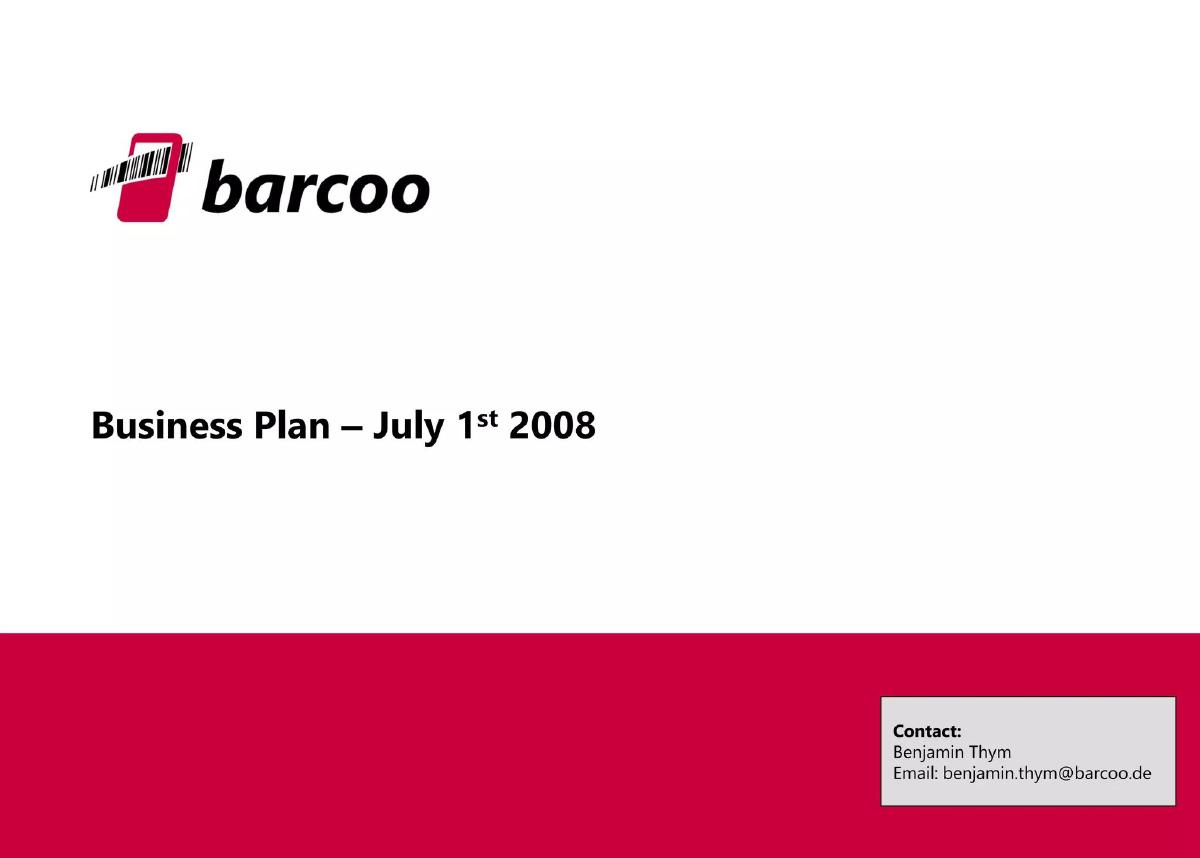 barcoo pitch deck slide 1 of 27