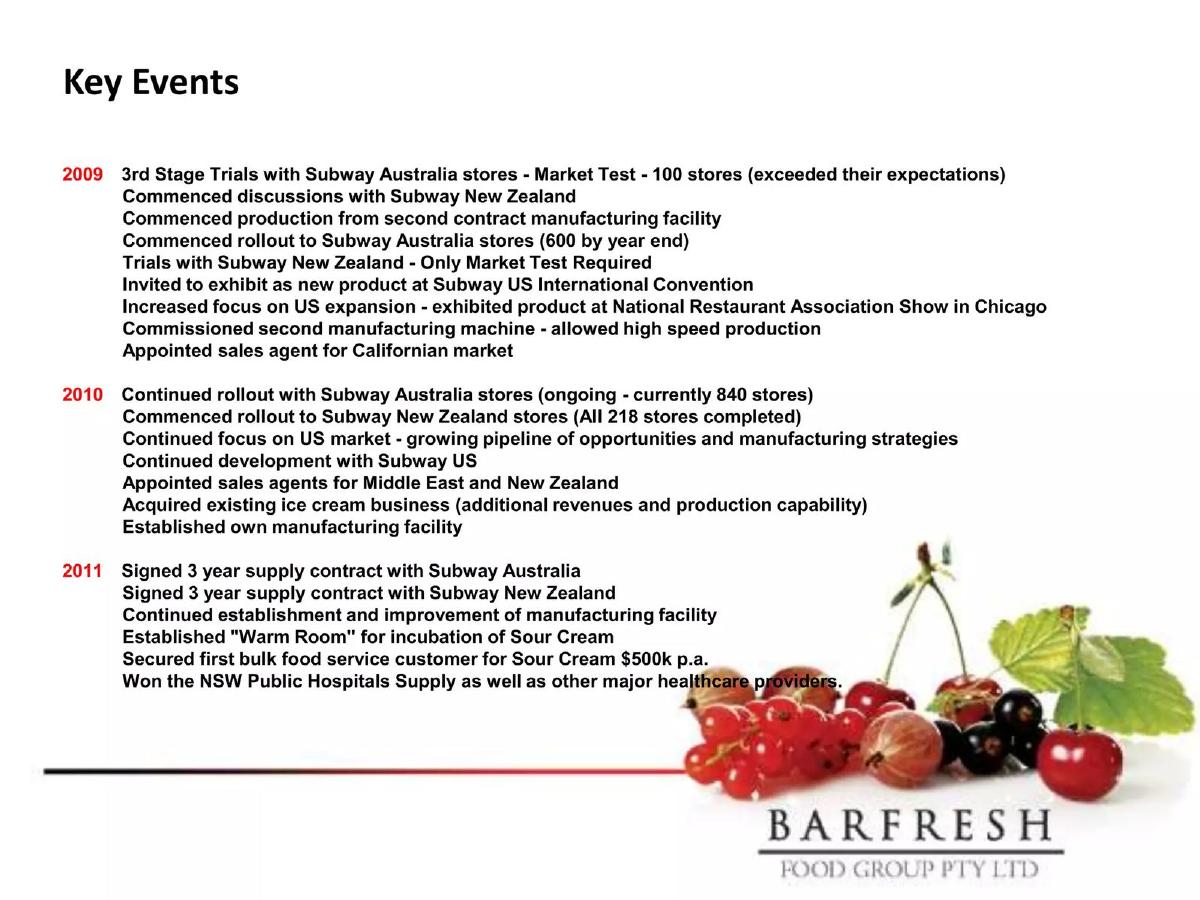 BarFresh Food Group Inc. pitch deck slide 6 of 34