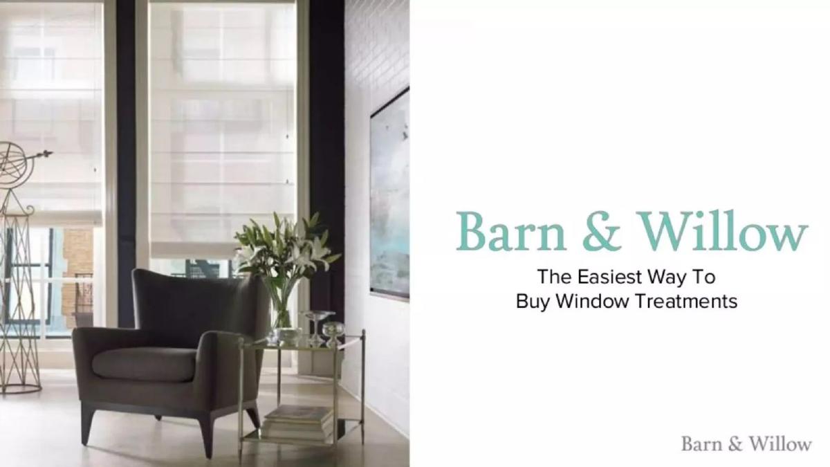 Barn & Willow pitch deck slide 1 of 12
