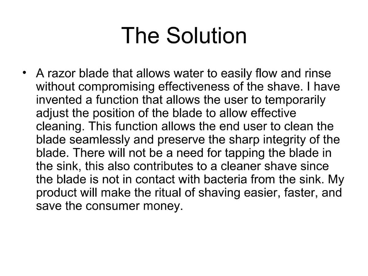 Bauz Razors pitch deck slide 4 of 12
