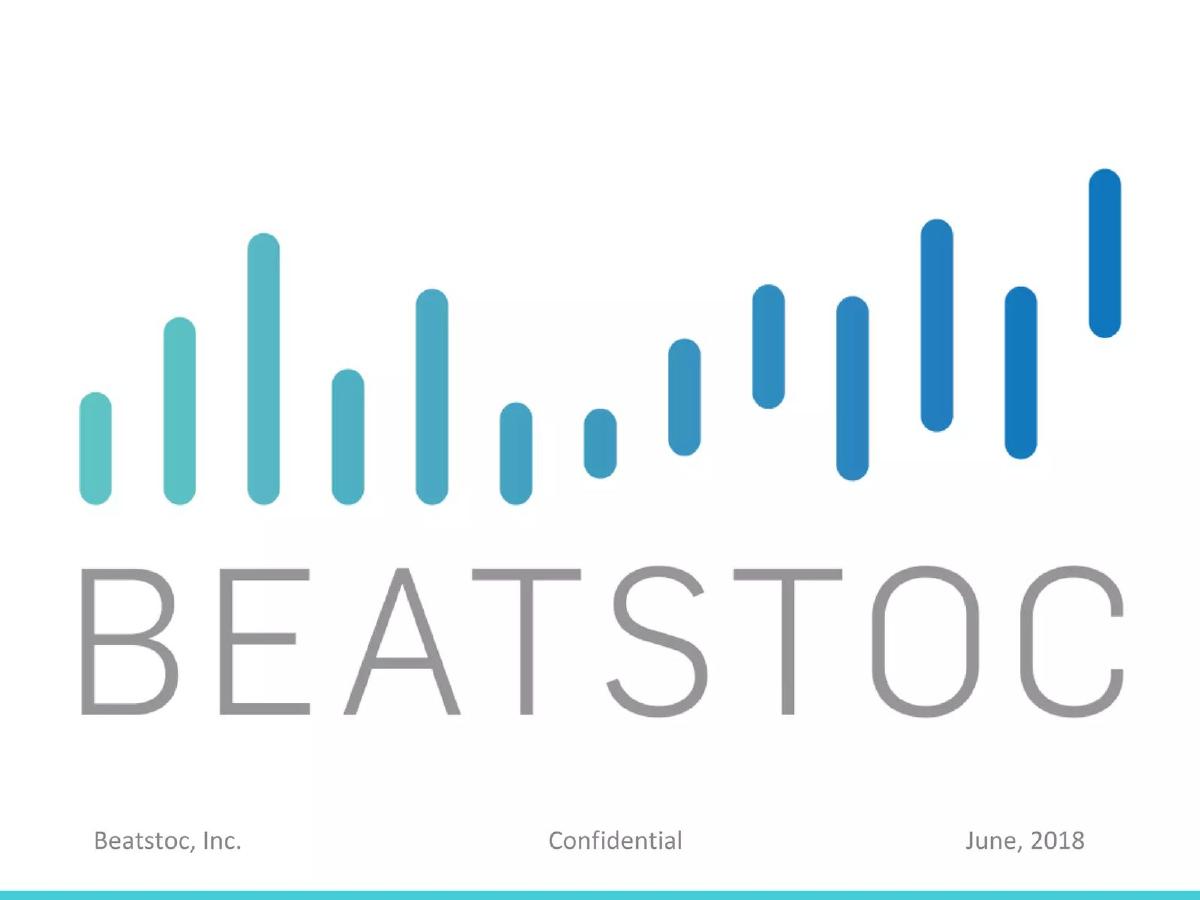 Beatstoc, Inc. pitch deck slide 1 of 14