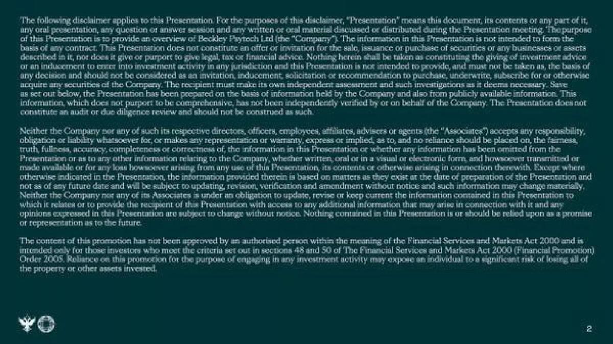 Beckley Psytech pitch deck slide 2 of 22