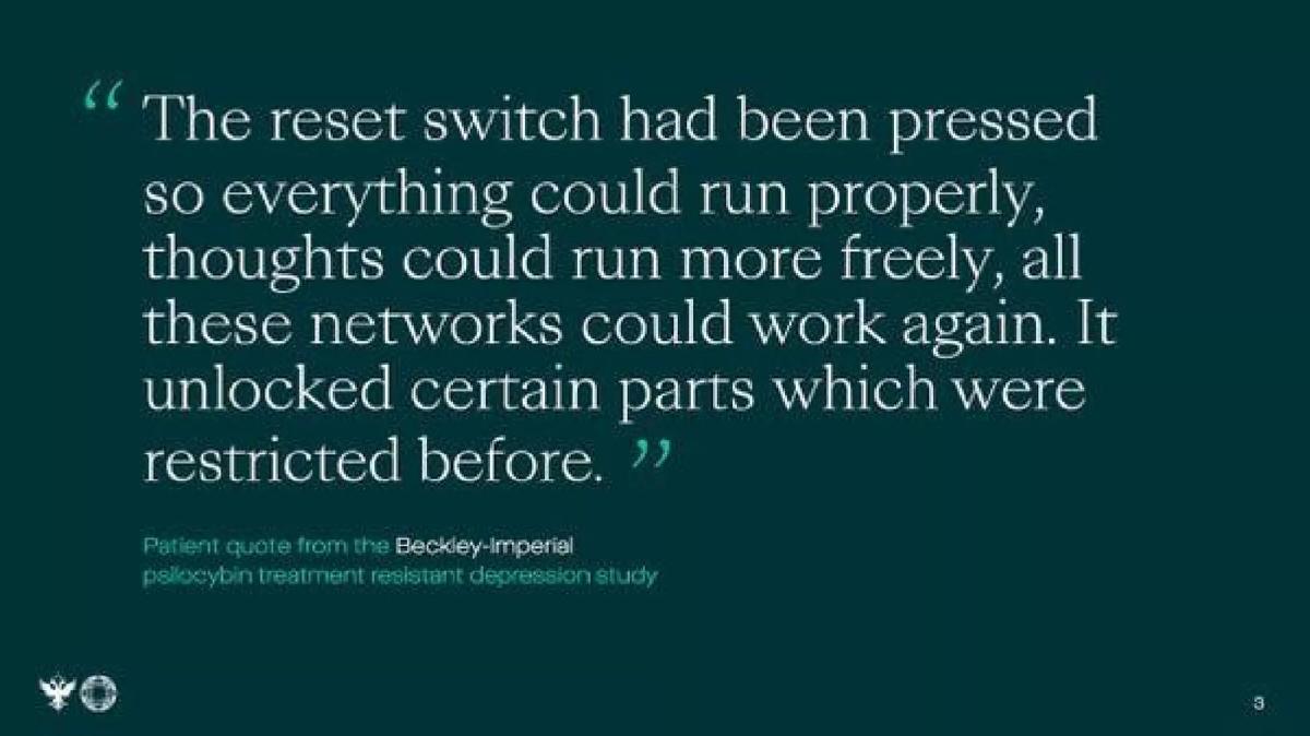 Beckley Psytech pitch deck slide 3 of 22