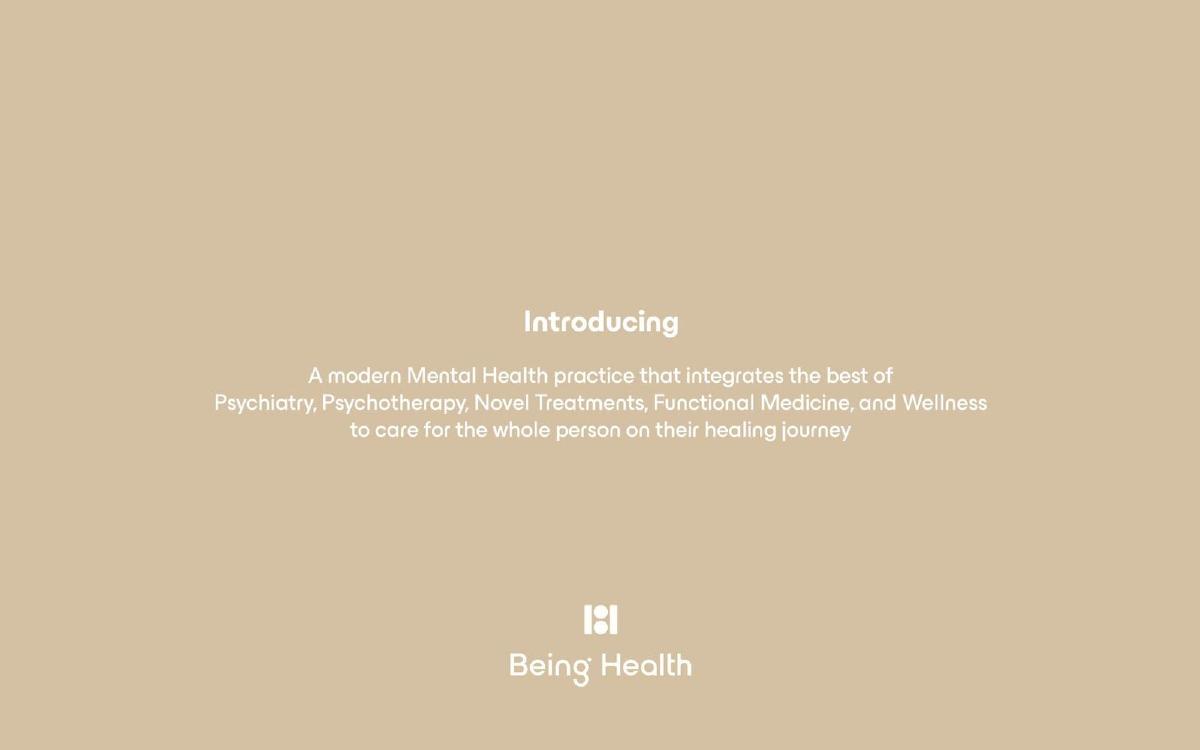 Being Health pitch deck slide 5 of 17