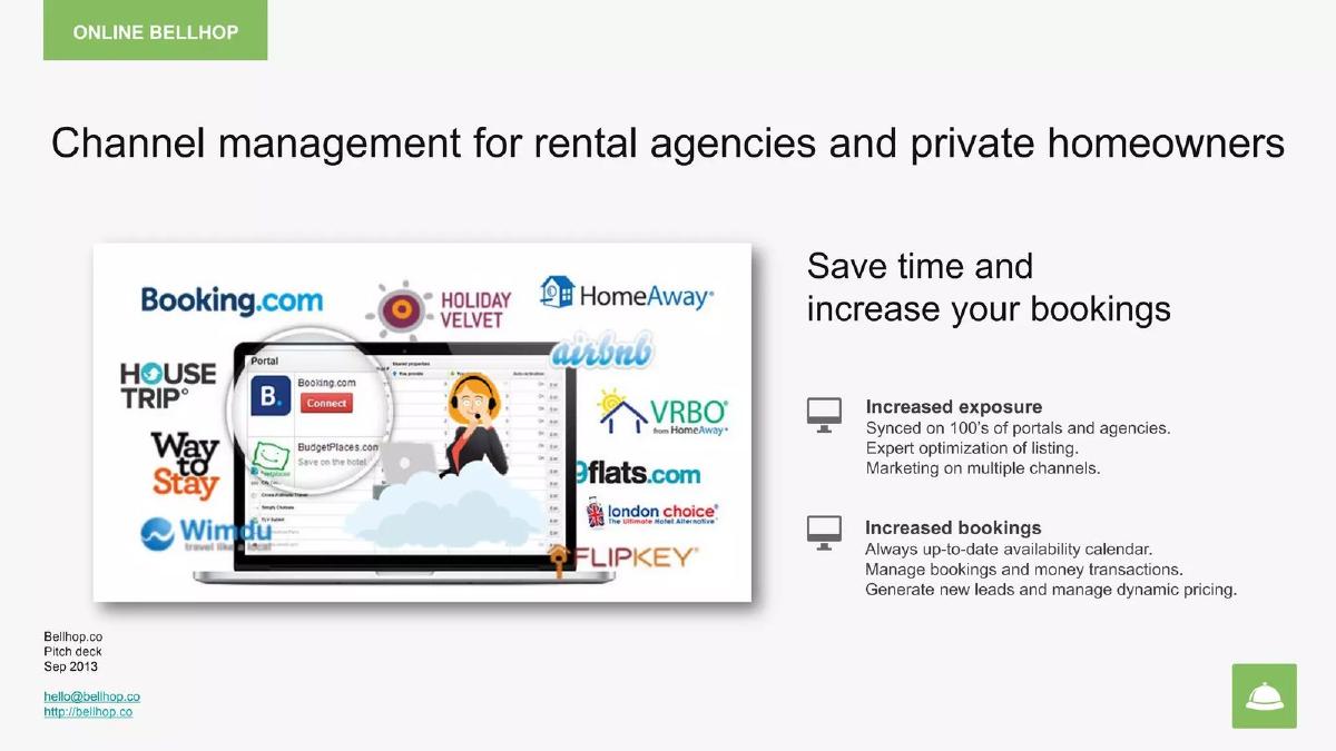 Bellhop pitch deck slide 6 of 11