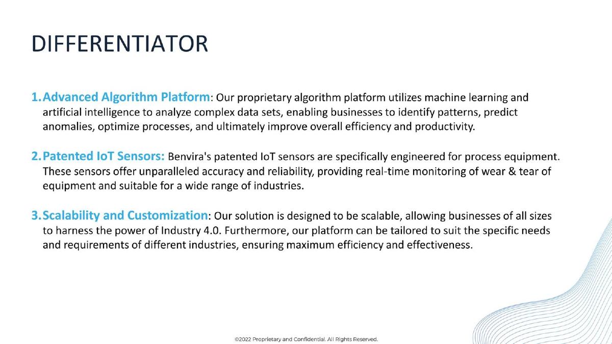 Benvira pitch deck slide 6 of 13