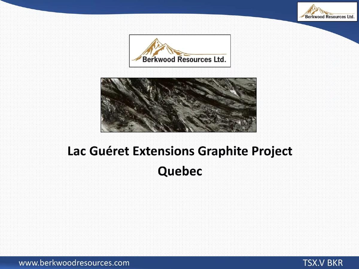Berkwood Resources Ltd. pitch deck slide 4 of 14