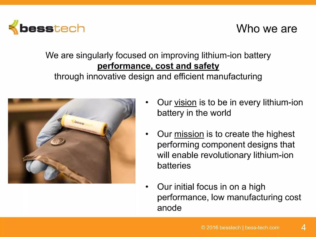 Besstech pitch deck slide 4 of 14