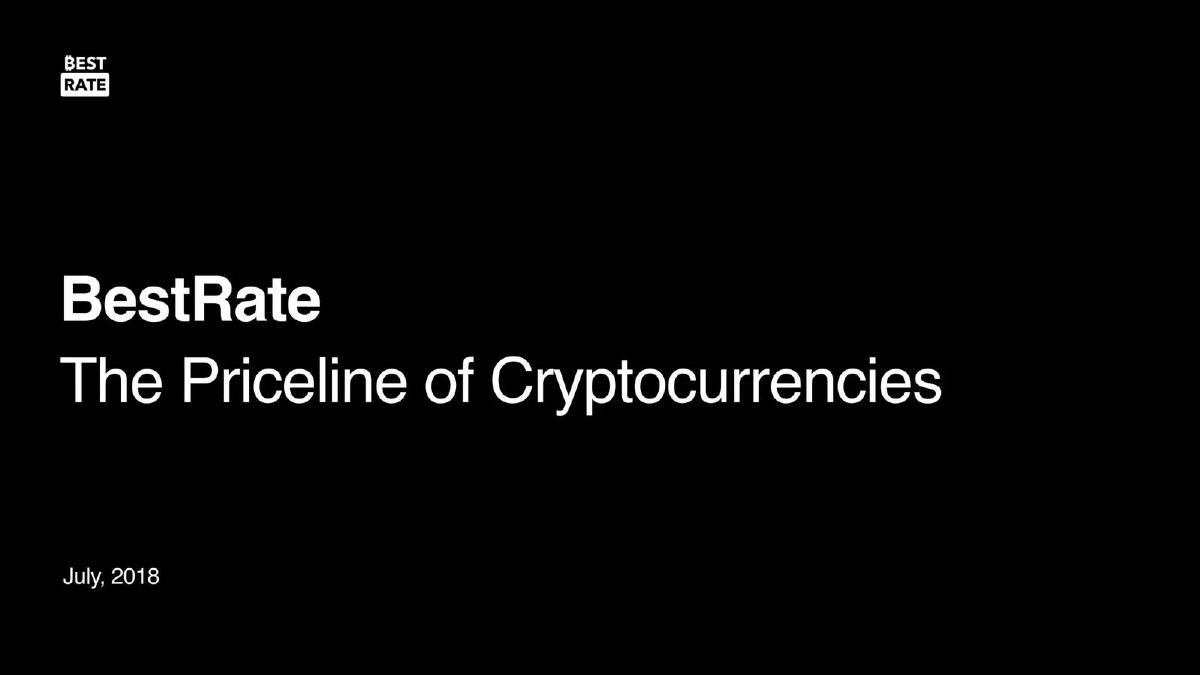 BestRate pitch deck slide 1 of 24