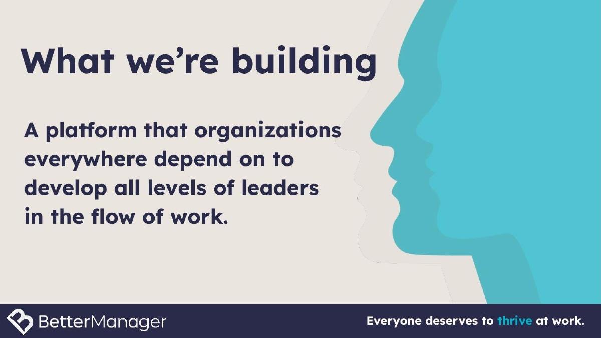BetterManager pitch deck slide 4 of 21
