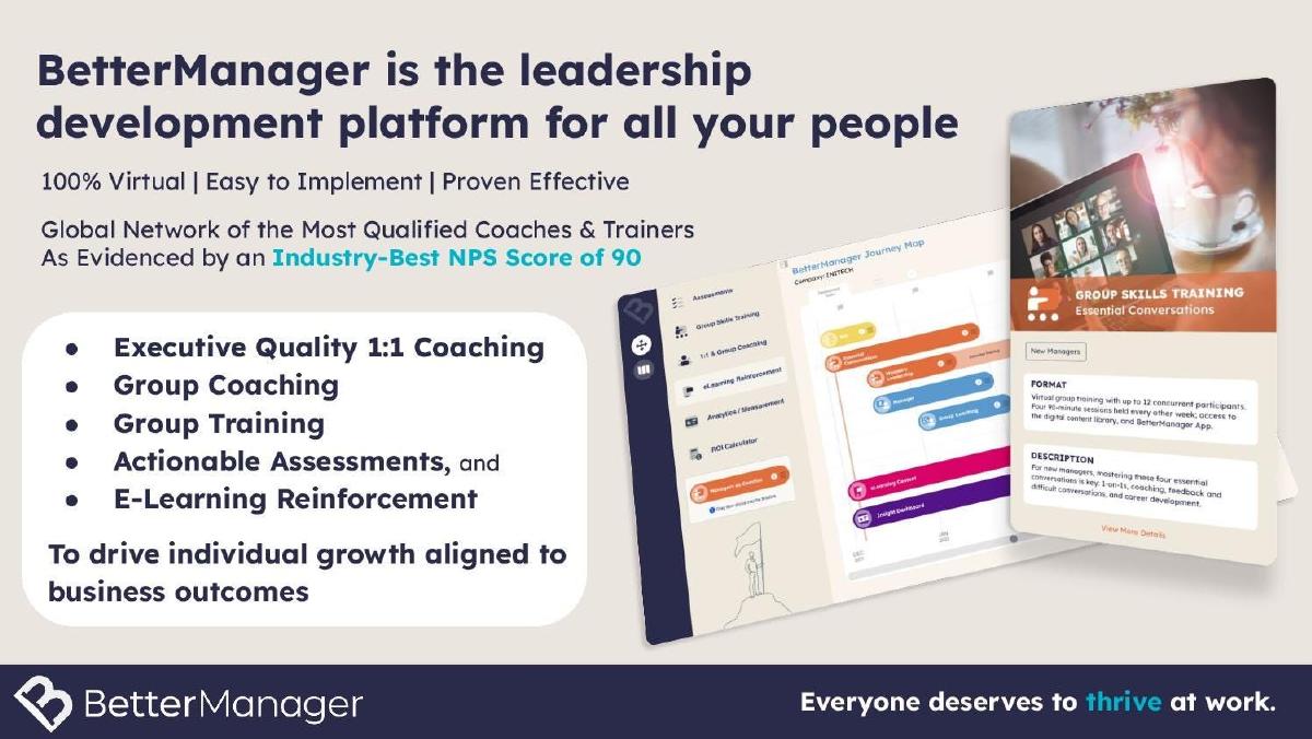 BetterManager pitch deck slide 5 of 21
