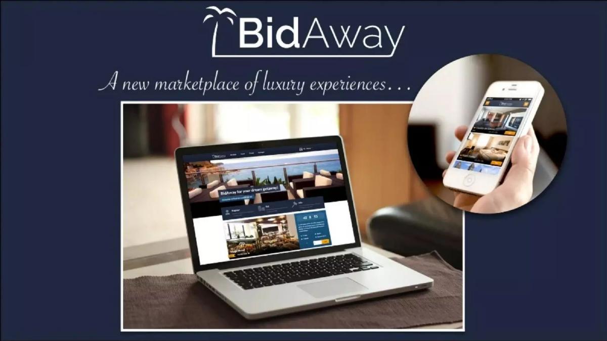 BidAway pitch deck slide 1 of 11