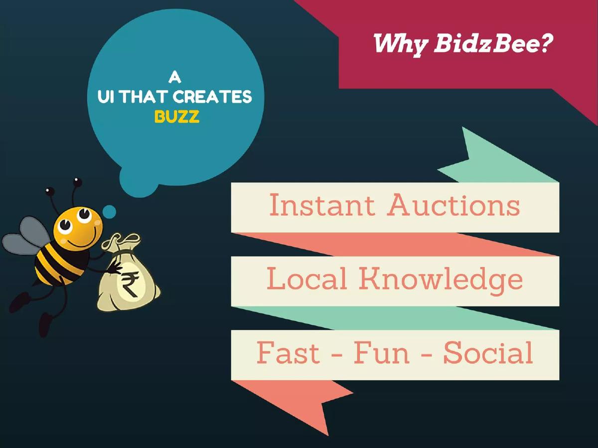BidzBee pitch deck slide 4 of 17