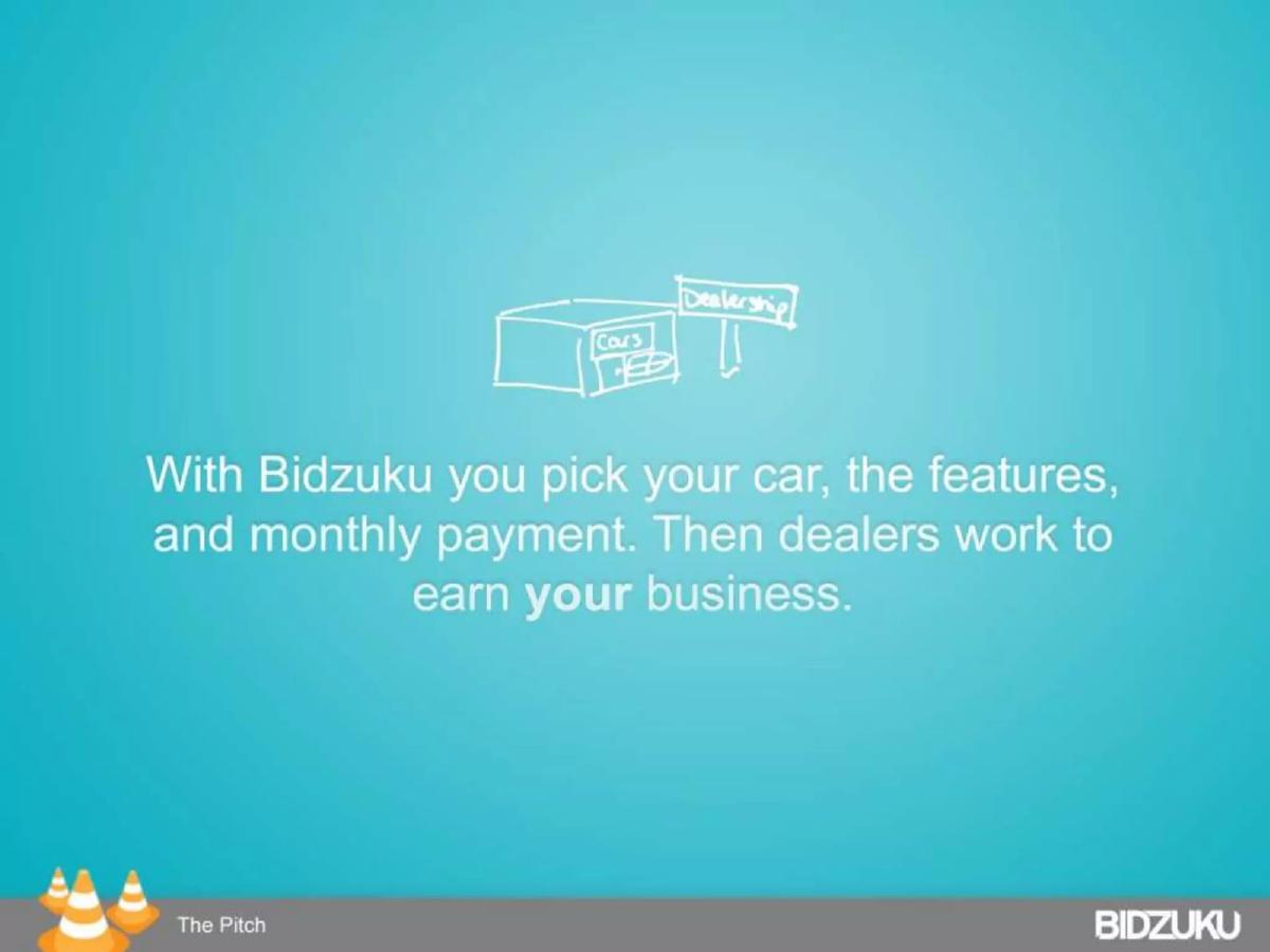 Bidzuku pitch deck slide 2 of 18